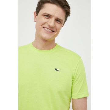 Lacoste tricou barbati, culoarea alb, neted TH7618-001