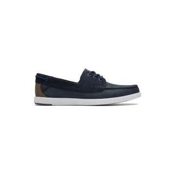 Pantofi boat de piele nabuc Bratton