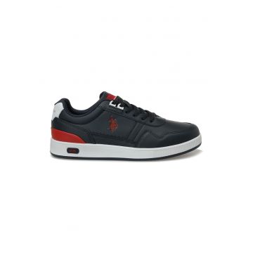 Pantofi sport de piele ecologica cu detalii contrastante Pantofi sport de piele ecologica cu detalii contrastante