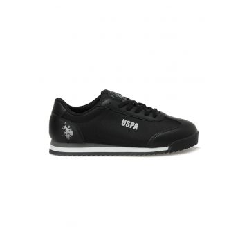 Pantofi sport low-cut cu garnituri de piele ecologica Pantofi sport low-cut cu garnituri de piele ecologica