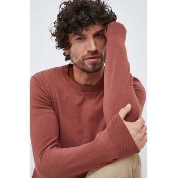Sisley pulover barbati, culoarea bordo, light