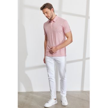 Tricou polo uni slim fit