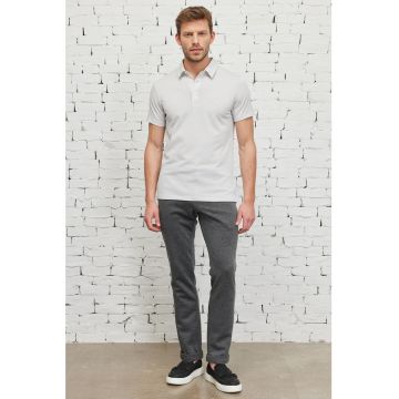 Tricou polo uni slim fit