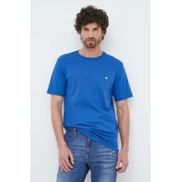United Colors of Benetton tricou din bumbac neted