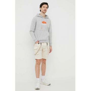 Alpha Industries pantaloni scurti barbati, culoarea bej