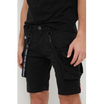 Alpha Industries pantaloni scurți bărbați, culoarea negru 116213.03-Black