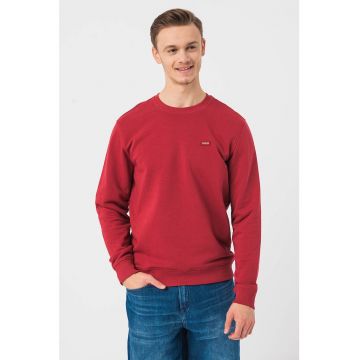 Bluza sport din amestec de bumbac cu logo discret