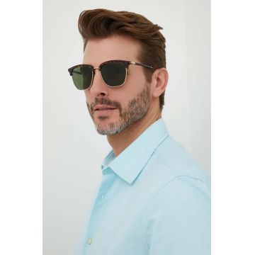 Gucci ochelari de soare barbati, culoarea maro