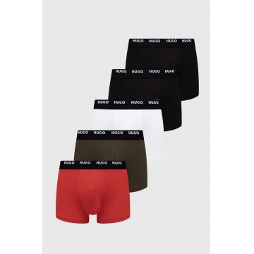 HUGO boxeri 5-pack barbati, culoarea negru