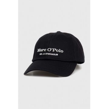 Marc O'Polo șapcă de baseball din bumbac culoarea negru, neted