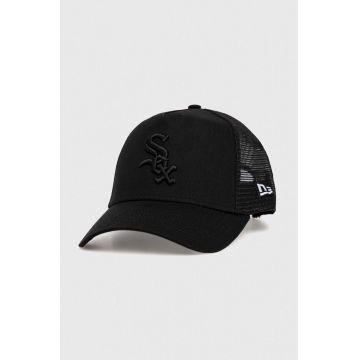 New Era sapca culoarea negru, neted, CHICAGO WHITE SOX