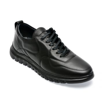 Pantofi BRAVELLI negri, 134121, din piele naturala