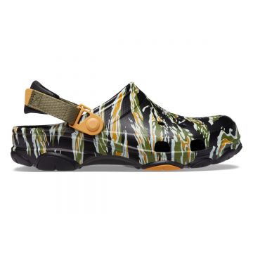 Saboti Crocs Classic All Terrain Camo Clog Negru - Black/Multi