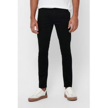 Blugi skinny cu 5 buzunare - Negru