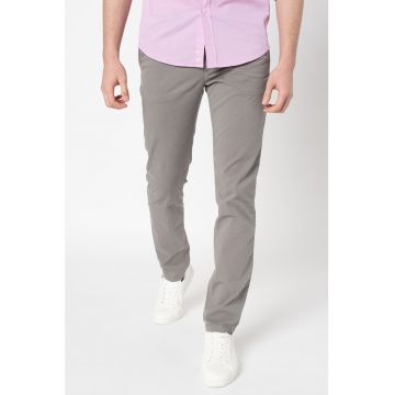 Pantaloni chino slim fit din amestec de bumbac