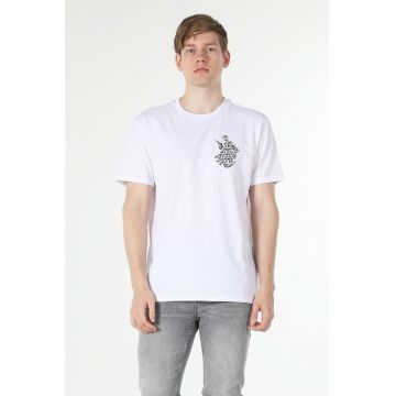 Tricou de bumbac cu imprimeu grafic