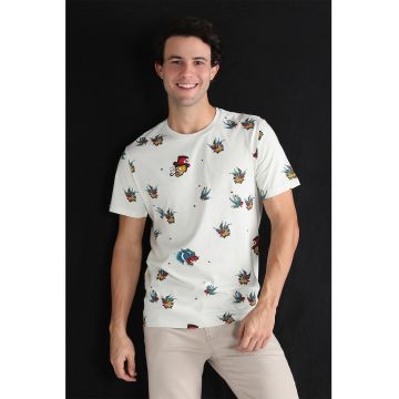 Tricou din bumbac cu imprimeu grafic