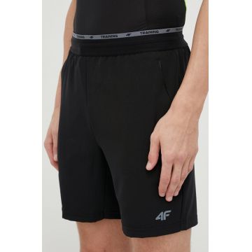 4F pantaloni scurți de antrenament culoarea negru
