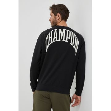 Champion bluza barbati, culoarea negru, cu imprimeu