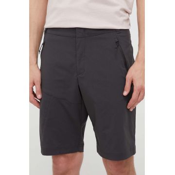 Jack Wolfskin pantaloni scurti sport Glastal barbati, culoarea negru