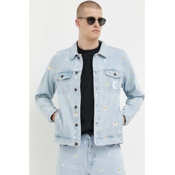 Karl Kani geacă din denim bărbați, de tranziție