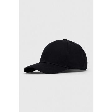 Medicine șapcă de baseball din bumbac culoarea negru, neted