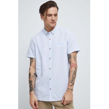 Medicine camasa de in barbati, cu guler button-down, regular