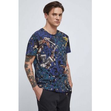 Medicine tricou din bumbac barbati, culoarea negru, modelator