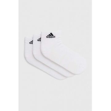 adidas șosete 3-pack culoarea alb HT3441