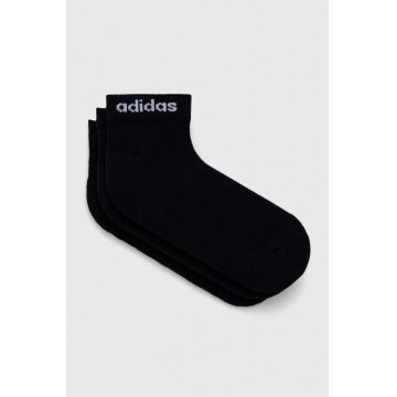 adidas sosete 3-pack culoarea negru
