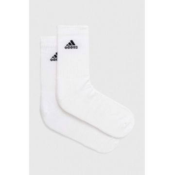 adidas sosete 6-pack culoarea alb