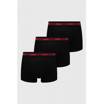 HUGO boxeri 3-pack barbati, culoarea negru