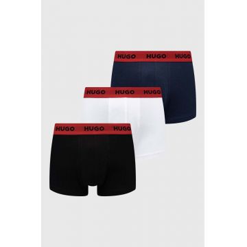 HUGO boxeri 3-pack bărbați, culoarea negru 50469766