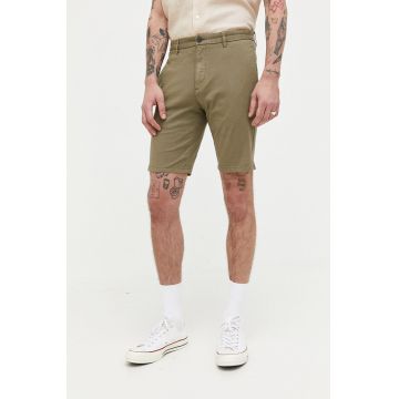 HUGO pantaloni scurti barbati, culoarea verde