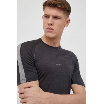 Icebreaker tricou funcțional 125 ZoneKnit culoarea negru