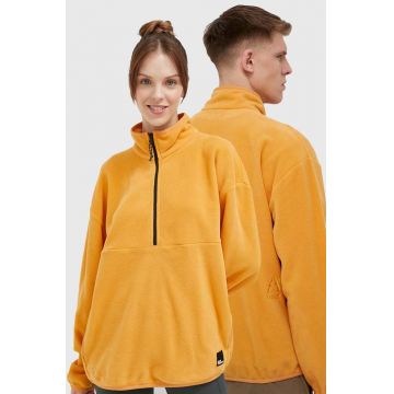 Jack Wolfskin hanorac Bockenheim Fleece culoarea portocaliu, neted