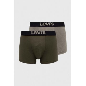 Levi's boxeri 2-pack barbati, culoarea verde