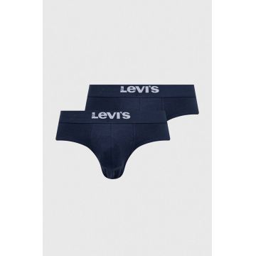 Levi's slip 2-pack barbati, culoarea albastru marin