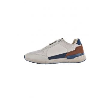 Pantofi sport low-cut cu insertii din piele intoarsa sintetica