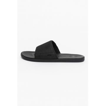 Papuci de piele cu aspect texturat Seaside