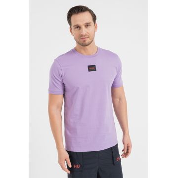 Tricou de bumbac cu aplicatie logo Diragolino