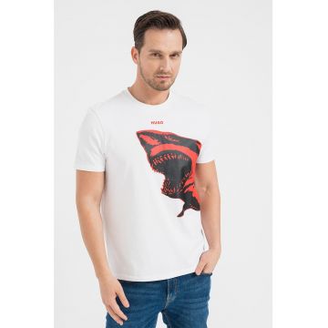 Tricou regular fit cu imprimeu cu rechini Darmolejo