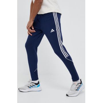 adidas Performance pantaloni de trening culoarea albastru marin, modelator