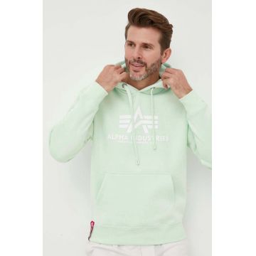 Alpha Industries bluză barbati, culoarea verde, cu imprimeu 178312.43-Mint