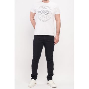 Blugi slim fit cu talie joasa