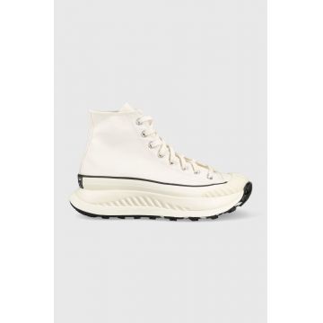 Converse teniși Chuck 70 AT-CX Platform barbati, culoarea bej, A01682C A01682C.M-WHITE