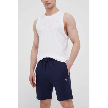Hummel pantaloni scurti barbati, culoarea albastru marin, melanj