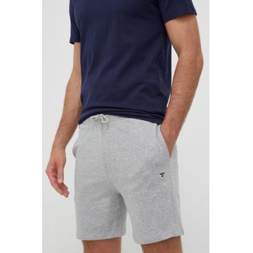 Hummel pantaloni scurti barbati, culoarea gri, melanj