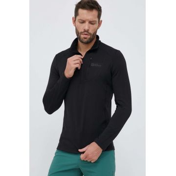 Jack Wolfskin hanorac Kolbenberg Hz culoarea negru, neted