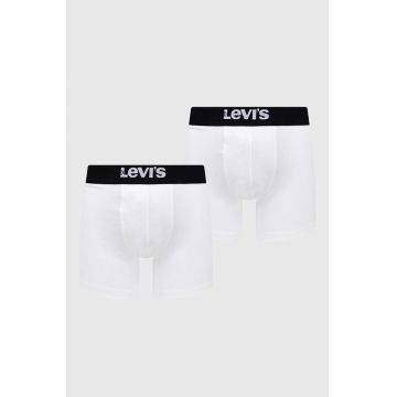 Levi's boxeri 2-pack barbati, culoarea alb